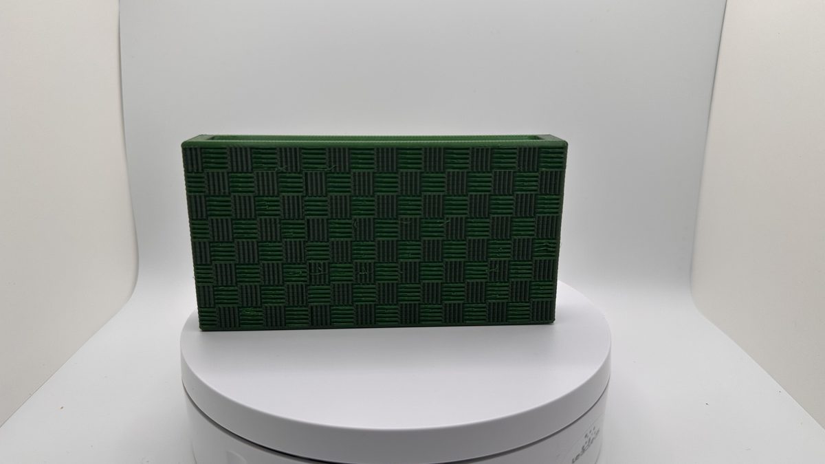 Metallic green checkerboard sheath