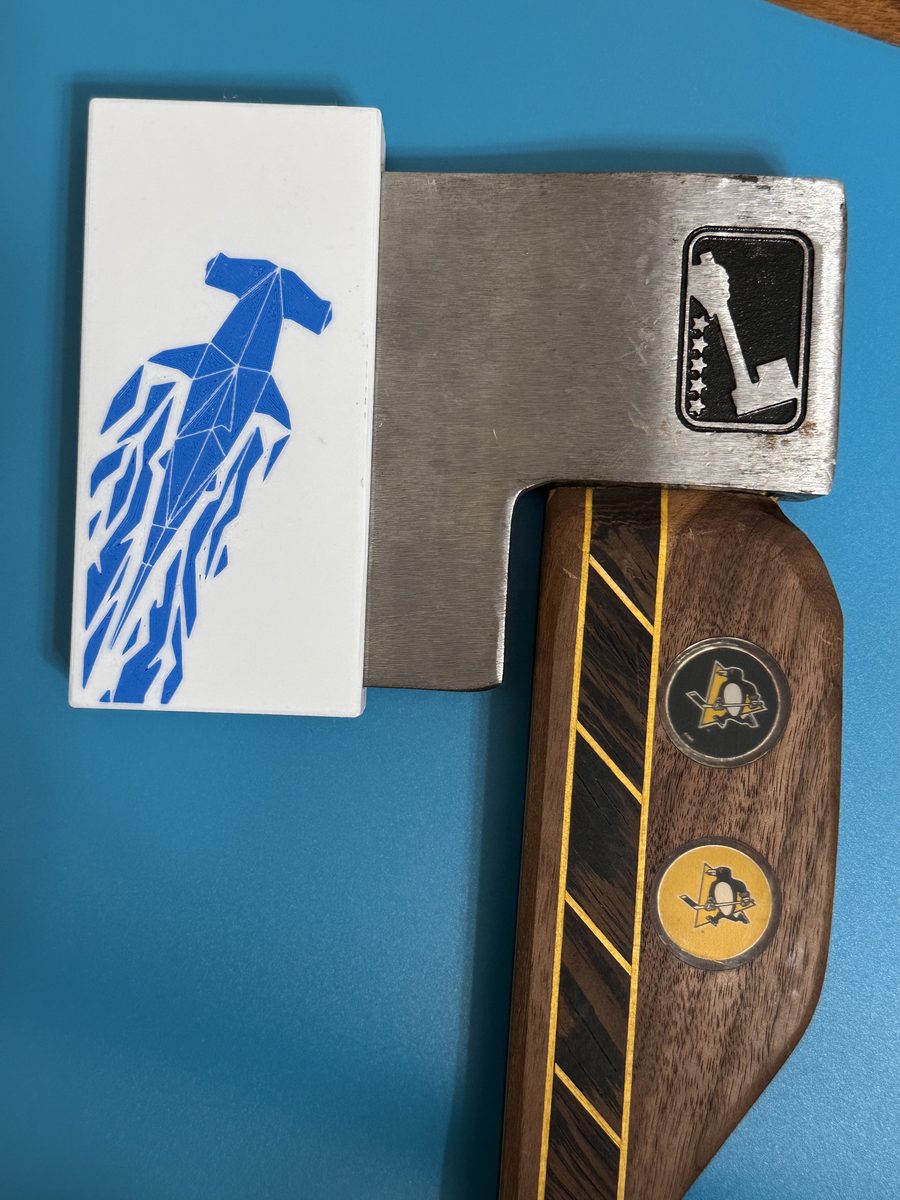 Shark sheath on hatchet